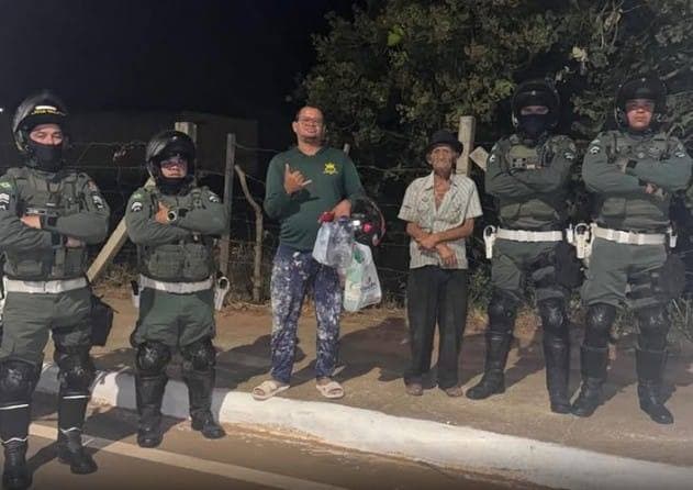 BPRE localiza idoso desaparecido e promove reencontro com a família entre Crato e Juazeiro do Norte