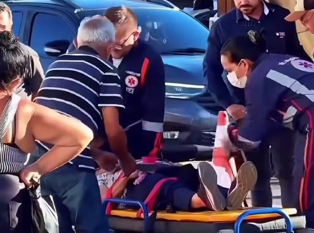 Idosa é atropelada ao atravessar faixa de pedestres na Avenida Ailton Gomes, em Juazeiro do Norte