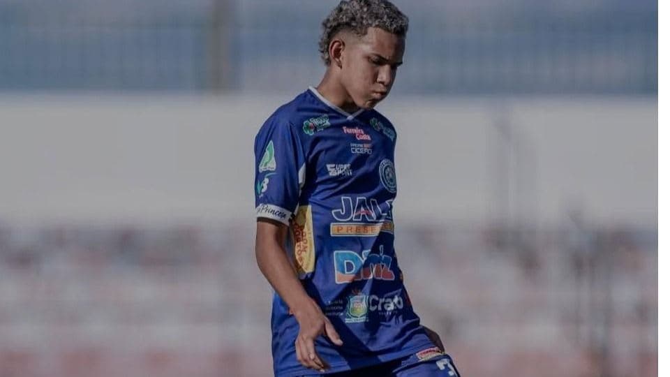 João Guilherme, de Santana do Cariri, é convocado pelo Crato Esporte Clube Sub-15 e disputa semifinal da Copa Manjadinho 2026