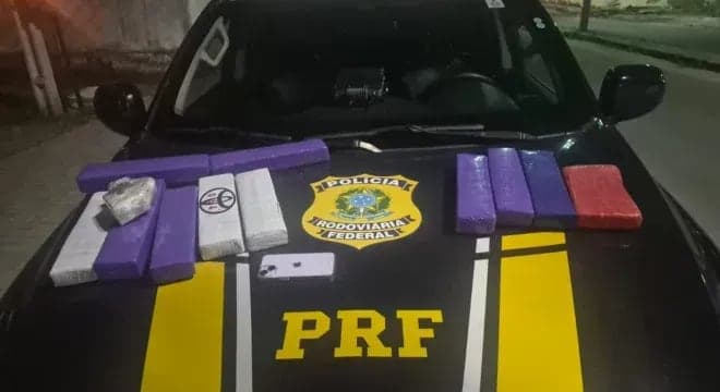 PRF e Cotar apreendem 11 quilos de drogas durante abordagem na BR-404, em Icó
