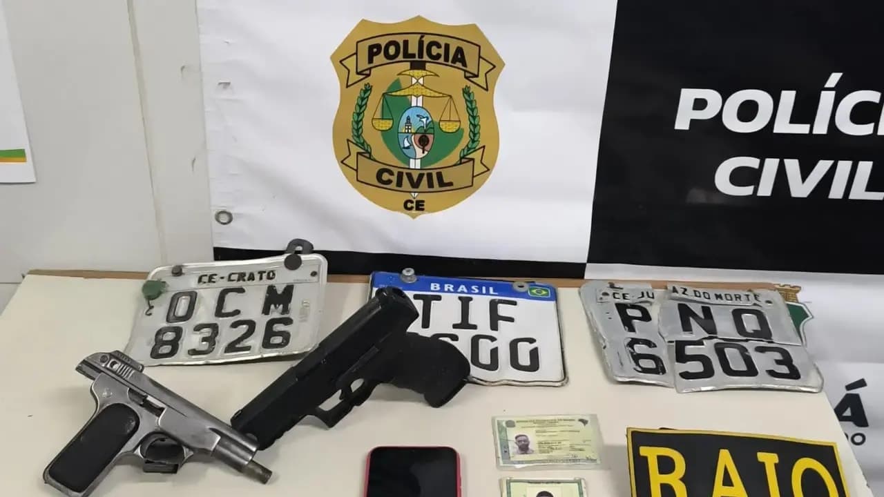 Dois homens são presos e desmanche clandestino é desarticulado após roubo de moto no Ceará